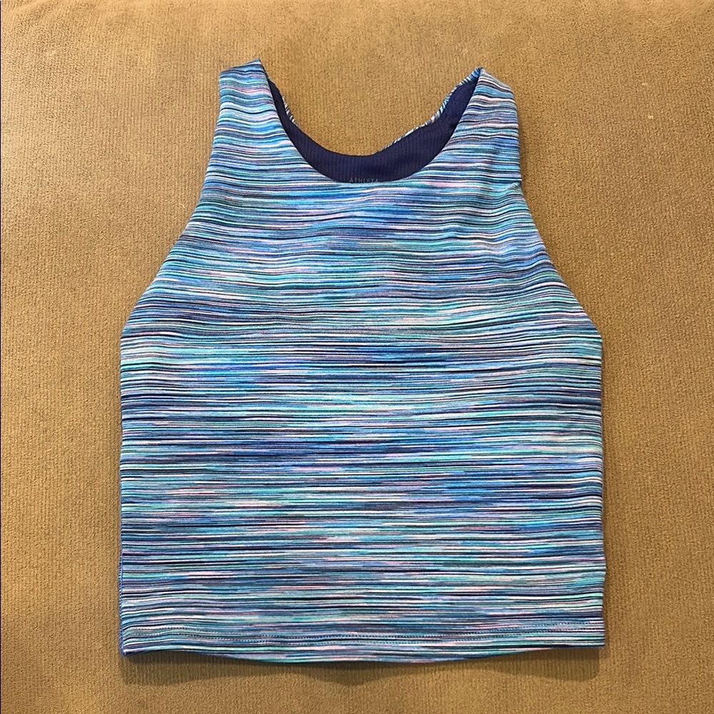 Athleta Girl long distance bra Multicolor Striped